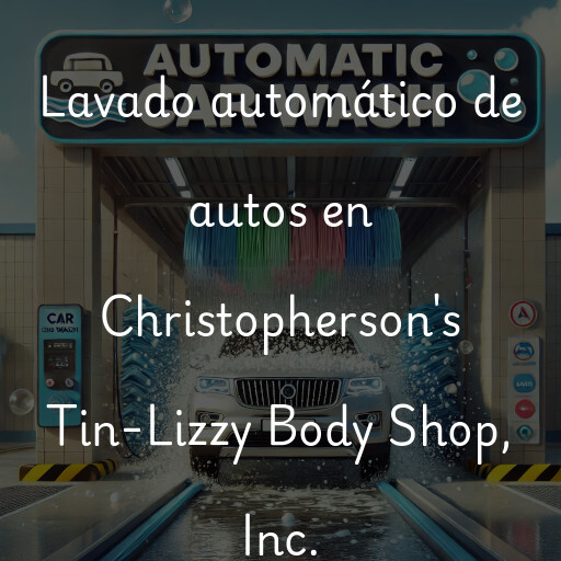 Lavado automático de autos en Christopherson's Tin-Lizzy Body Shop, Inc.