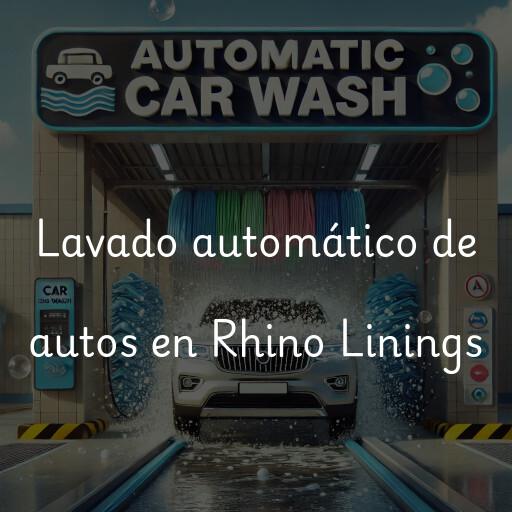 Lavado automático de autos en Rhino Linings