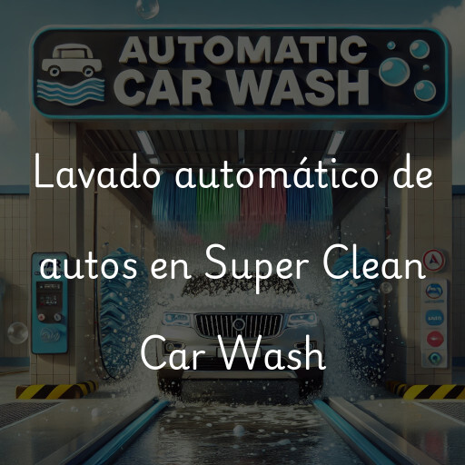 Lavado automático de autos en Super Clean Car Wash