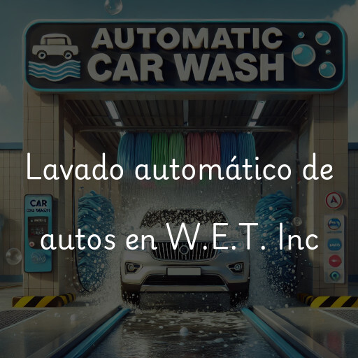 Lavado automático de autos en W.E.T. Inc