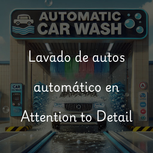 Lavado de autos en Attention to Detail