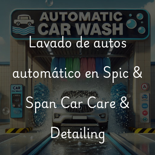 Lavado de autos en Spic & Span Car Care & Detailing