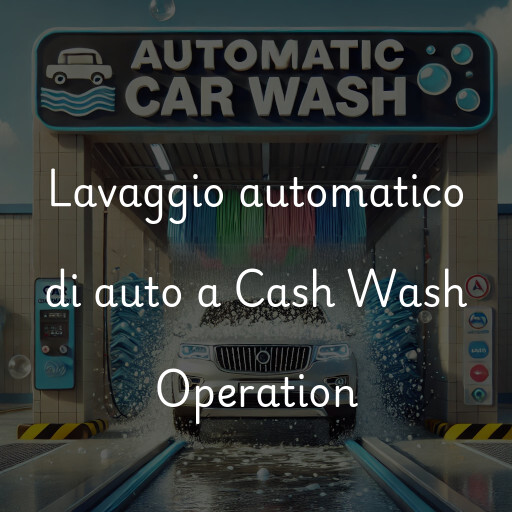 Lavaggio automatico di auto a Cash Wash Operation