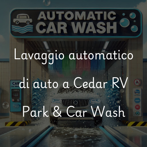 Lavaggio automatico di auto a Cedar RV Park & Car Wash