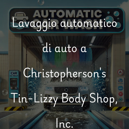 Lavaggio automatico di auto a Christopherson's Tin-Lizzy Body Shop, Inc.