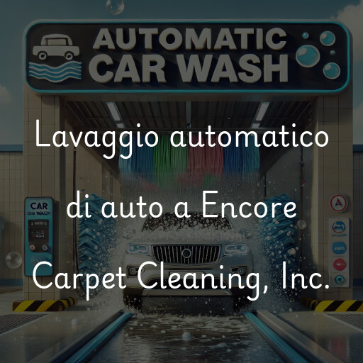 Lavaggio automatico di auto a Encore Carpet Cleaning, Inc.