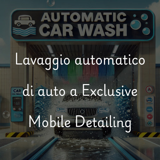 Lavaggio automatico di auto a Exclusive Mobile Detailing