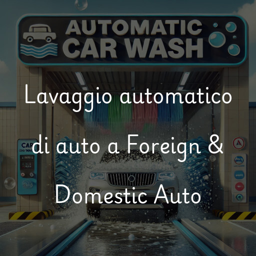 Lavaggio automatico di auto a Foreign & Domestic Auto