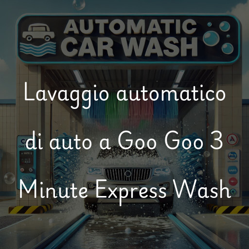 Lavaggio automatico di auto a Goo Goo 3 Minute Express Wash