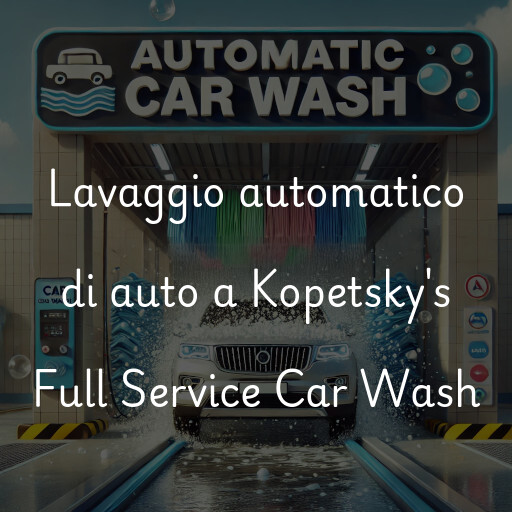 Lavaggio automatico di auto a Kopetsky's Full Service Car Wash