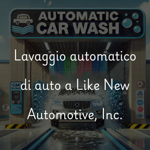 Lavaggio automatico di auto a Like New Automotive, Inc.