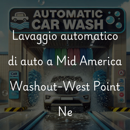 Lavaggio automatico di auto a Mid America Washout-West Point Ne