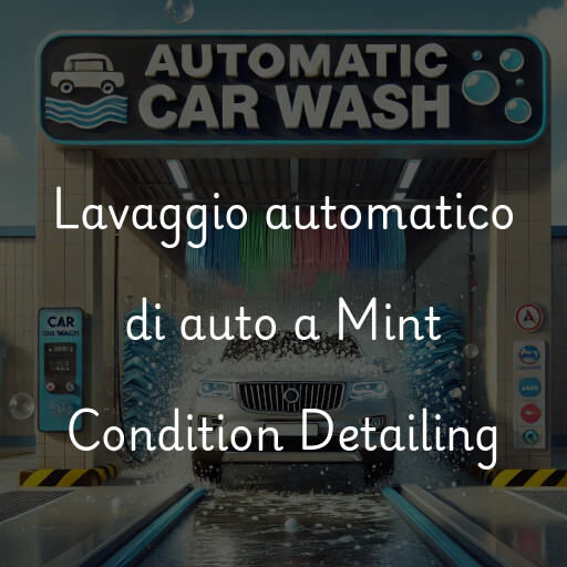 Lavaggio automatico di auto a Mint Condition Detailing