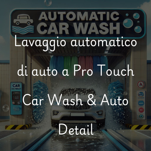 Lavaggio automatico di auto a Pro Touch Car Wash & Auto Detail