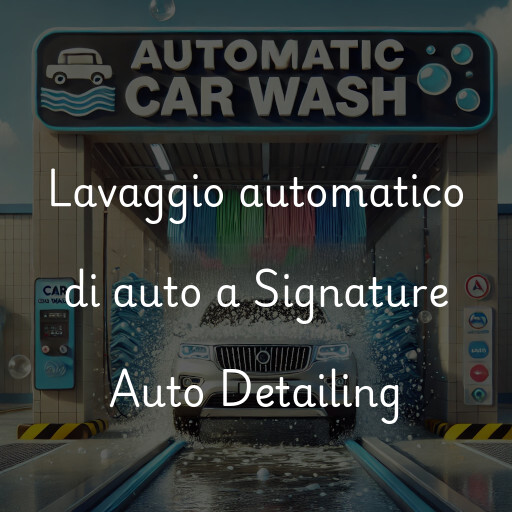 Lavaggio automatico di auto a Signature Auto Detailing