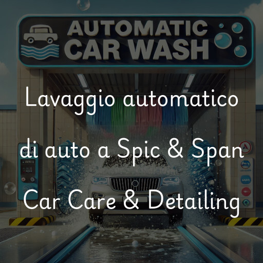 Lavaggio automatico di auto a Spic & Span Car Care & Detailing