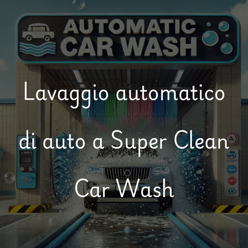 Lavaggio automatico di auto a Super Clean Car Wash