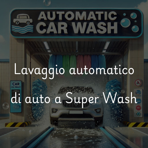 Lavaggio automatico di auto a Super Wash