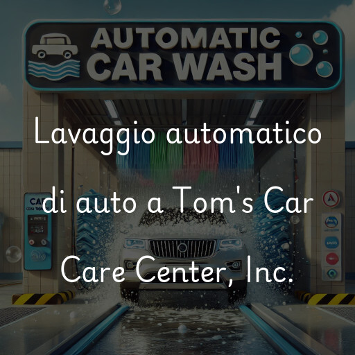 Lavaggio automatico di auto a Tom's Car Care Center, Inc.